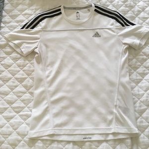 Men’s Adidas Running Shirt • White • Small